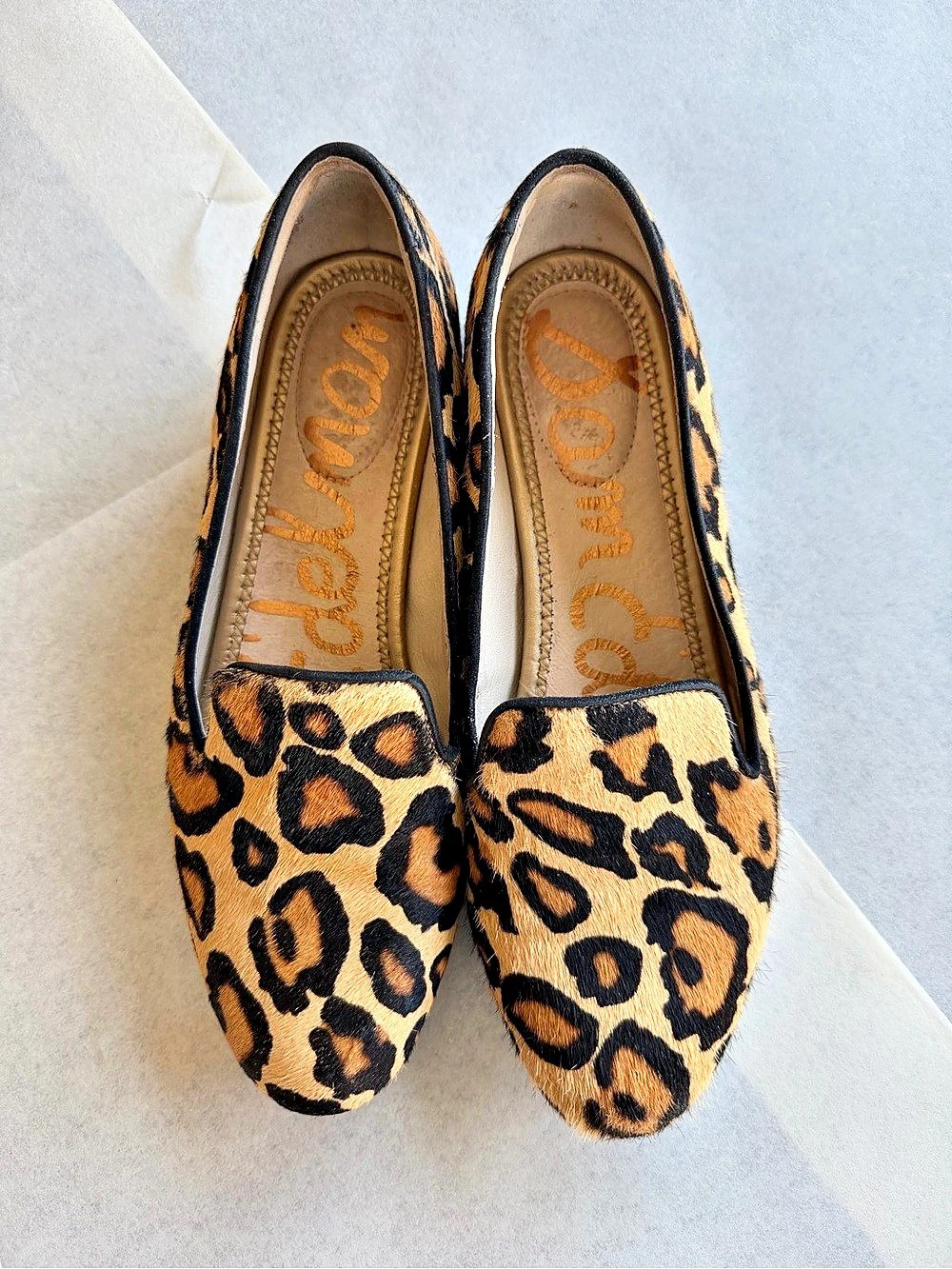 Sam Edelman Loraine Bit Loafer Leopard Print Brown & Black- 6M